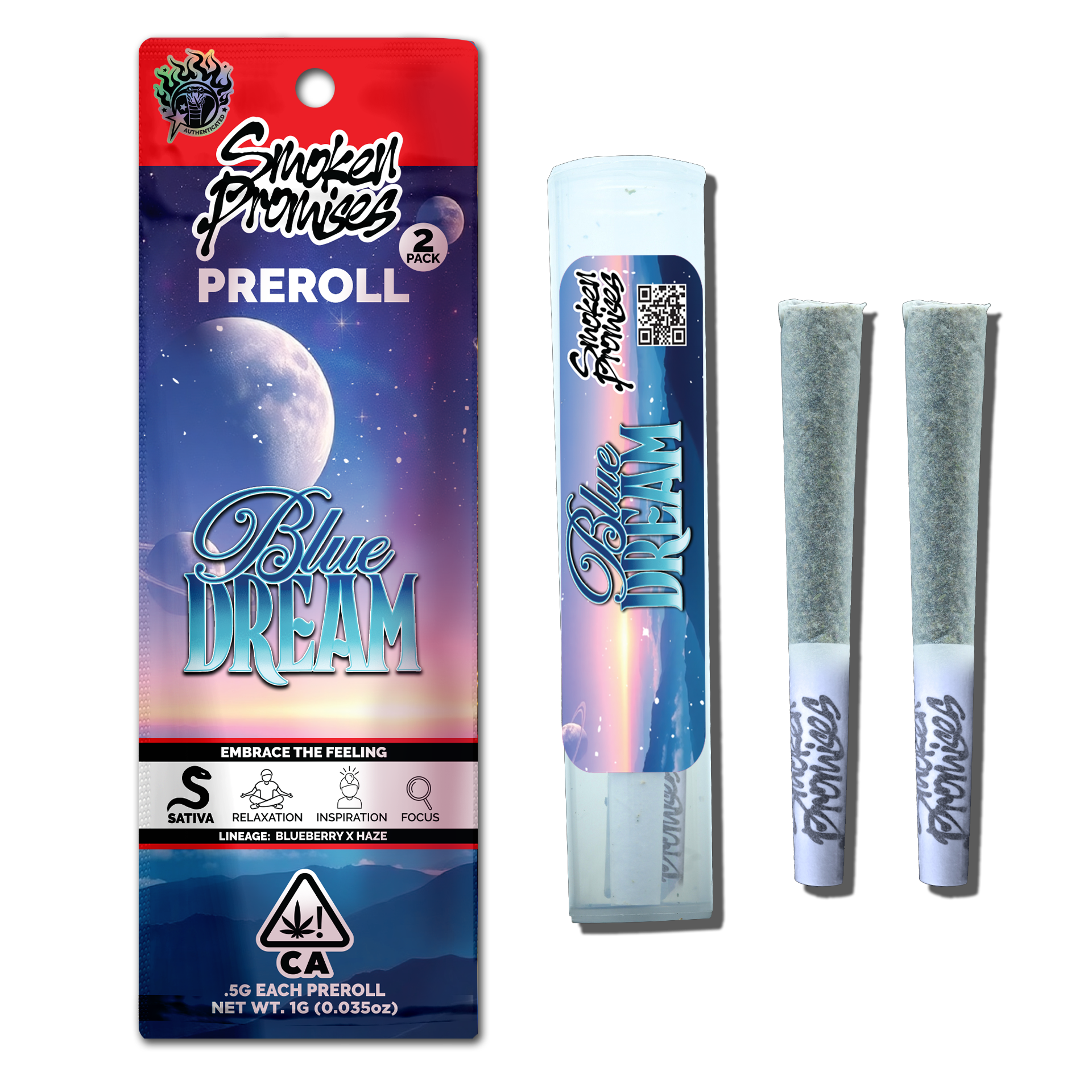 Blue Dream Pre-Roll  Smoken Promises