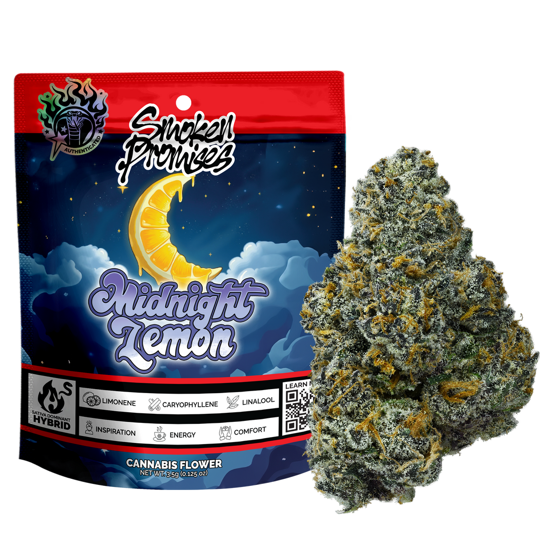 Midnight Lemon Eighth (AZ) – Smoken Promises Midnight Lemon Eighth (AZ) – Smoken Promises